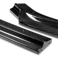 Auto Dynasty 3pcs Car Front Bumper Lip Spoiler Wing Body Kit Compatible With Audi A3 S3 17-20 Real Carbon Fiber