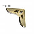 Uxcell Metal Book Corner Protectors Edge Cover Guard 30 X 8 5mm Bronze Tone 40pcs