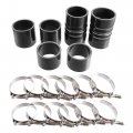 X Autohaux 1 Set 7 3l Intercooler Hose Boots Kit For Ford F250 F350 Super Duty 7 1999 2000 2001 2002 2003 With T Bolt Clamp 