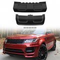 Kuafu Front Rear Bumper Skid Plate Compatible With 2014-2017 Land Rover Range Sport Plastic Pp Painted Black