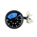 Lcd Speedometer Odometer Digital Multi Function Motorcycle Tachometer Fuel Meter Gauge