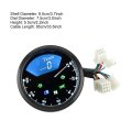 Lcd Speedometer Odometer Digital Multi Function Motorcycle Tachometer Fuel Meter Gauge