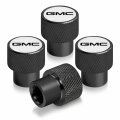 Ipick Image For Gmc Logo In White On Black Aluminum Tire Valve Stem Caps