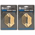 Niche Ceramic Front Rear Brake Pad Set For Arctic Cat 1436-420 1436-811 2 Pack