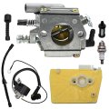 Secosautoparts Carburetor With Ignition Coil Kit 11191200605 11191200602 1119 120 1607 Compatible Stihl 038 Av Ms 380 381 