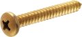 Gordon Glassa Brass-plated 6 X 1-3 8 Phillips Pan Head Screws Pack Of 25 