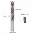 Uxcell Carbide Twist Drill Bits 3 8mm Din K45 Tungsten Altisin Coated Jobber Straight Shank Drilling Cutter For Stainless Steel