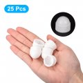 Uxcell Plastic Dome Nut Protection Cap Covers M10 Cover White 25pcs