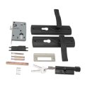 Home Door Lock Key Set Exquisite Workmanship Of Cylinder Wide Application Ideal For Internal Doors And Front Black 3 Keys