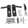 Home Door Lock Key Set Exquisite Workmanship Of Cylinder Wide Application Ideal For Internal Doors And Front Black 3 Keys