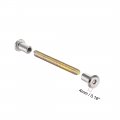 Uxcell Screw Post Fit For 5 16 8mm Hole Dia Male M6x59mm Belt Buckle Binding Bolts Leather Fastener Carbon Steel 4 Sets