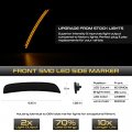 For 2015-2023 Chrysler 300 Ld Smoke Lens Amber Led Front Bumper Drl Side Marker Light Fender Parking Lamp Driver Passenger