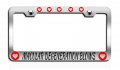 Macular Degeneration Blows Causes Chrome Metal License Plate Frame Tag Holder N61 