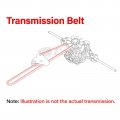 Caltric Transmission Belt Compatible With Lawn-boy Jacobsen 705594 707189 3285 342307 85-1 2 X1 2