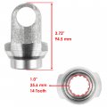 Caltric Front Middle Drive Shaft Yoke Compatible With Yamaha Timberwolf 250 Yfb250 2x4 4x4 1994-2000