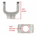 Caltric Front Middle Drive Shaft Yoke Compatible With Yamaha Timberwolf 250 Yfb250 2x4 4x4 1994-2000