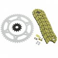 Fits Honda Xr400r 400 R Yellow O Ring Chain And Sprocket 14 48 114l