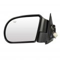 Ocpty Black Driver Side View Mirror Textured With Power Adjustment Heated Manual Folding Compatible For 1998-2004 Chevrolet S10