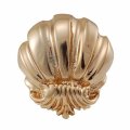 Vicenza Designs K1102 Shell Knob Large Polished Gold 