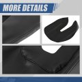 Auto Dynasty Center Console Armrest Cover Compatible With Toyota Tundra 14-19 Stitched Synthetic Vinyl Leather Black