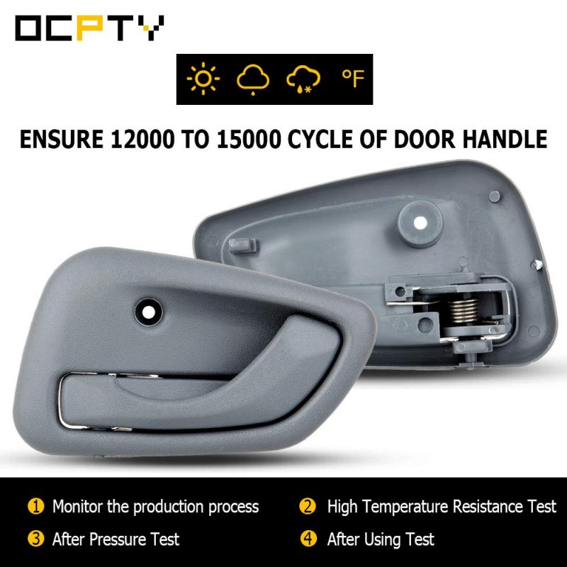 Door Handle Interior Driver Left Side Replacement Fit 1999-2004 For Tracker Inside Texture Gray