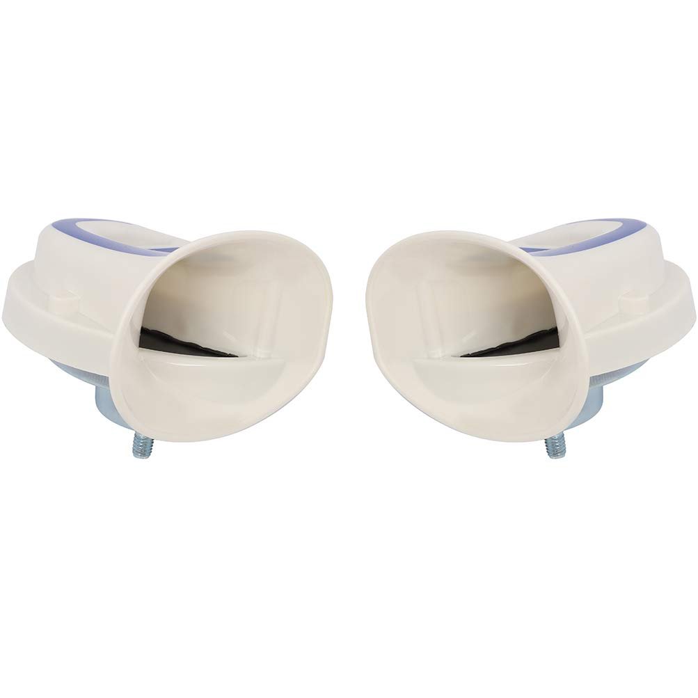 Air Horn 1 Pair 115 Db Super Loud Trumpet Electric Snail Car With 18 Sounds For 12v Trucks Cars Motorcycle Boats Golf Carts