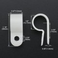 Baomain R-type Cable Clamp 1 2 Inch White Uc-3 Pack Of 50