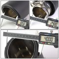 Auto Dynasty Universal Stainless Steel Fiberglass Pattern Round Exhaust Tail Muffler Tip Pipe 3 Inches Inlet Outlet