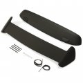 Kuafu Roof Top Wing Spoiler Compatible With 1996-2000 Honda Civic 3dr Hatchback Models Type-r Style Rear Truck Lid Primer Black