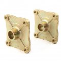Fsfy 1 Pair Universal 23 Teeth 4 Stud Rear Wheel Axle Hub Spline For 110cc 150cc 200cc Quad Atv Buggy Go Kart Trike Dirt Bike