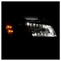 Acanii For Halogen Type 2015-2023 Chrysler 300 Chrome Bezel Led Drl Projector Headlight Headlamp Passenger Side