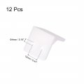 Uxcell Shelf Cabinet Door 90 Degree Plastic Corner Braces 27x27x27mm Angle Brackets 12 Pcs White