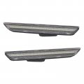 2 Pieces Of Clear Lens Led Side Marker Lights W Hid White Color Fit For Ford Mustang 2015-up Fr3z-15a201-a 
