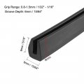 Uxcell Edge Trim Seal Black Pvc Plastic U Channel Protector Fits 1 32 16 10 Feet Length