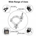 Uxcell Light Truss Clamps Stage Lighting Pipe O Clamp Aluminum Alloy For 1 57-2 05 Od Tube Max Load 60lb Silver 6pcs