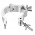 Uxcell Light Truss Clamps Stage Lighting Pipe O Clamp Aluminum Alloy For 1 57-2 05 Od Tube Max Load 60lb Silver 6pcs
