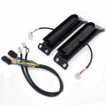 Httmt- Rear Black Auxiliary Yellow Red Led Brake Taillight With Smoke Lens Compatible H-d Flhtcu Flhtcul Flhtk Flhtkl Fltru P N