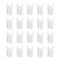 Uxcell 20pcs U-shaped Water Pipe Clamps Ppr Clips U Shaped Clip Fit For 20mm 0 79 Od Pipes 35mm Height White