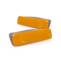 Front Marker Light Assembly Pair For Ford Truck Bronco 1975 To 1991 Driver And Passenger Side Fo2550101 D3tz 15a201 A Amber