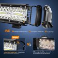 Led Pods 4 Pack 6 5 In 120w Light Bar Triple Rows Spot Flood Combo Driving Lights Waterproof Work For Off Road Truck Car Atv
