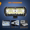 Led Pods 4 Pack 6 5 In 120w Light Bar Triple Rows Spot Flood Combo Driving Lights Waterproof Work For Off Road Truck Car Atv