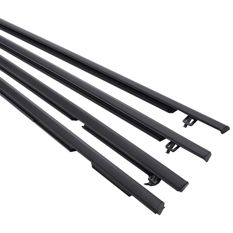 Motorfansclub 4pcs Weatherstrip Window Seal Fit For Honda Civic 2006 2007 2008 2009 2010 2011 Door Outside Trim Belt Black