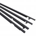Motorfansclub 4pcs Weatherstrip Window Seal Fit For Honda Civic 2006 2007 2008 2009 2010 2011 Door Outside Trim Belt Black