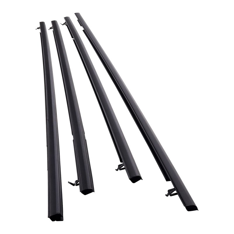 Motorfansclub 4pcs Weatherstrip Window Seal Fit For Honda Civic 2006 2007 2008 2009 2010 2011 Door Outside Trim Belt Black