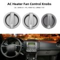 Ac Heater Fan Control Knobs Quick Adjustment Direct Replacement For Bt 50 2006-2011 Made With Abs Material Fit 2009-2012 3pcs