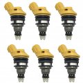 6pcs 1990-1994 Fits For Nissan 300zx 3 0l 555cc Jecs Side Feed Fuel Injector 16600-rr543
