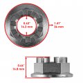 Caltric 2 Rear Axle Wheel Hub With Nut Compatible Honda Trx200 Sx Trx200d Fourtrax 200 2x4 1986-1997