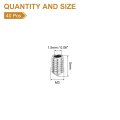 40pcs Set Screws M3x5mm 304 Stainless Steel Cone Point Hex Socket Grub For Machinery Home Repairs And Fixtures Silver
