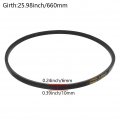 Aicosineg 25 98in O-660 Drive V Belt Inner Girth Industrial Power Rubber V-belt Mower Transmission V-belts Circumference For