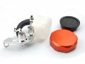 Orange Cnc Machined Brake Clutch Motorcycle Racing Master Cylinder Fluid Reservoir Tank Oil Cup For Kawasaki Gpz500s Ex500r